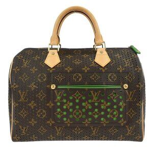 Louis Vuitton Green Monogram Perforated Speedy 30 Handbag M95181 SP0016 196170